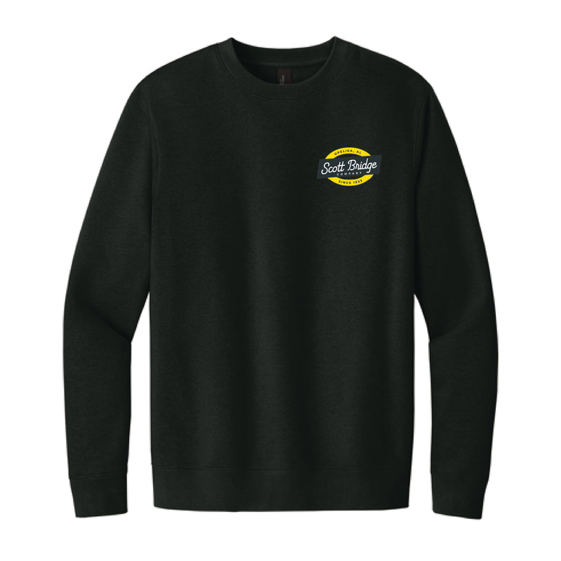 The Scott Bridge  | Black Crewneck Sweatshirt