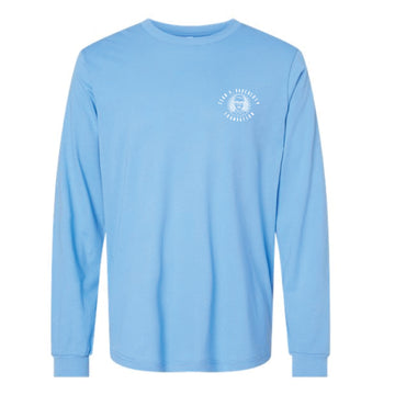 The Sean Full Logo | Adult Carolina Blue Long Sleeve Tee