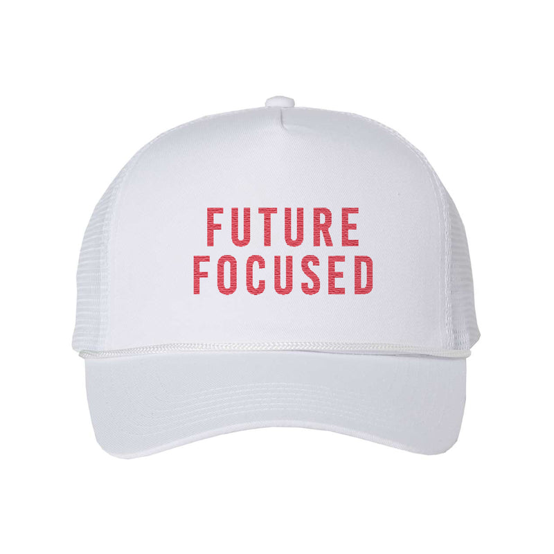 The Future Focused | Embroidered White Cap