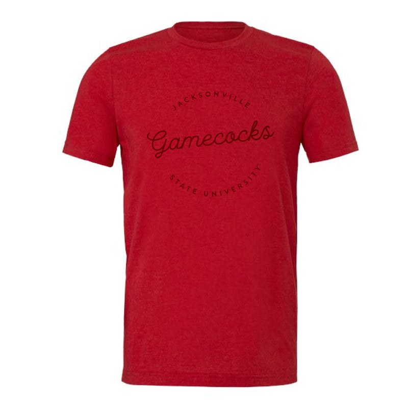 The Gamecocks Script Circle | Heather Red Tee