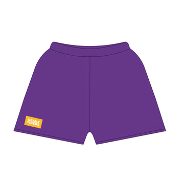 The Becca Shorts Geaux Tigers Woven Label | Youth Purple