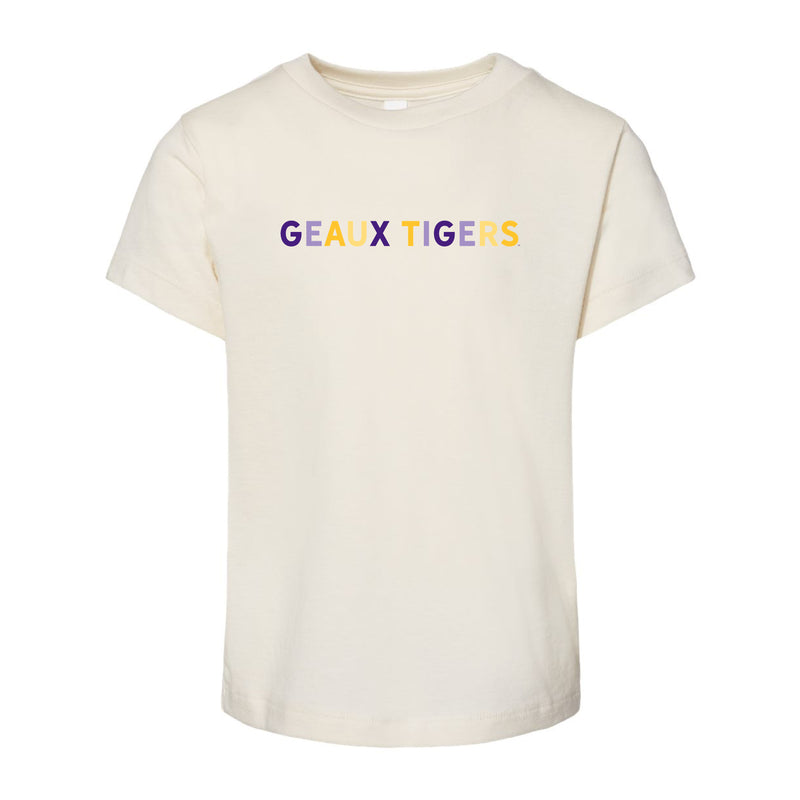 The Geaux Tigers Multi | Toddler Natural Tee