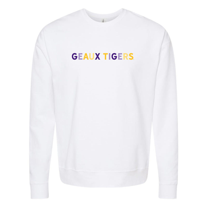 The Geaux Tigers Multi | White Sweatshirt