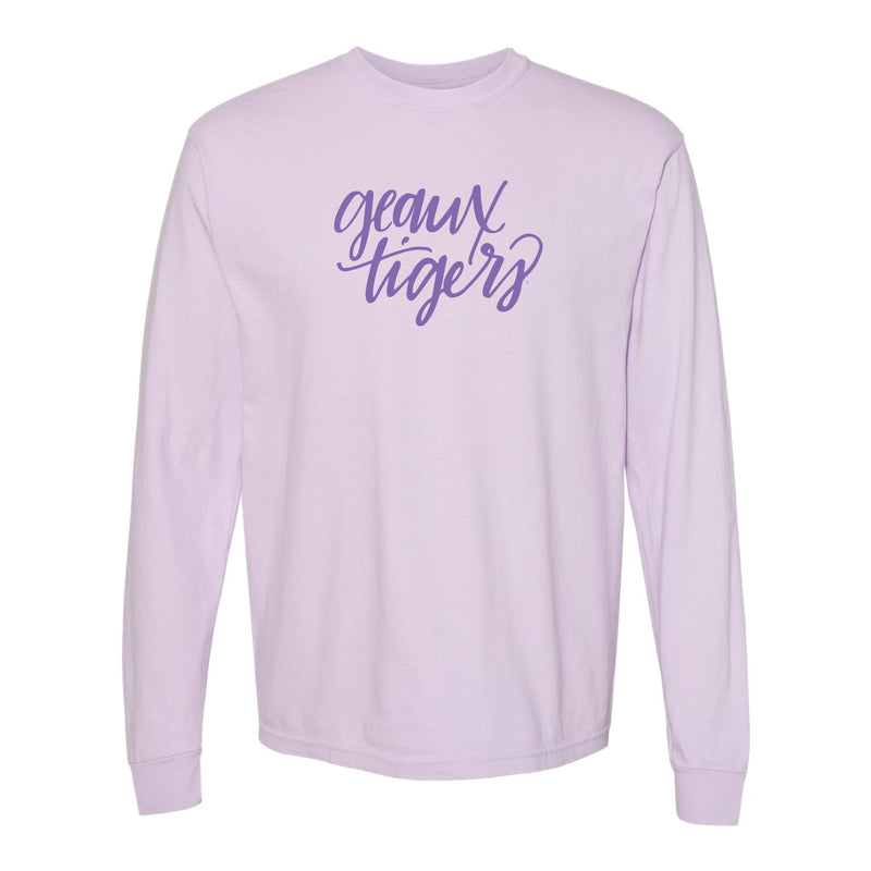 The Geaux Tigers Script | Orchid Long Sleeve