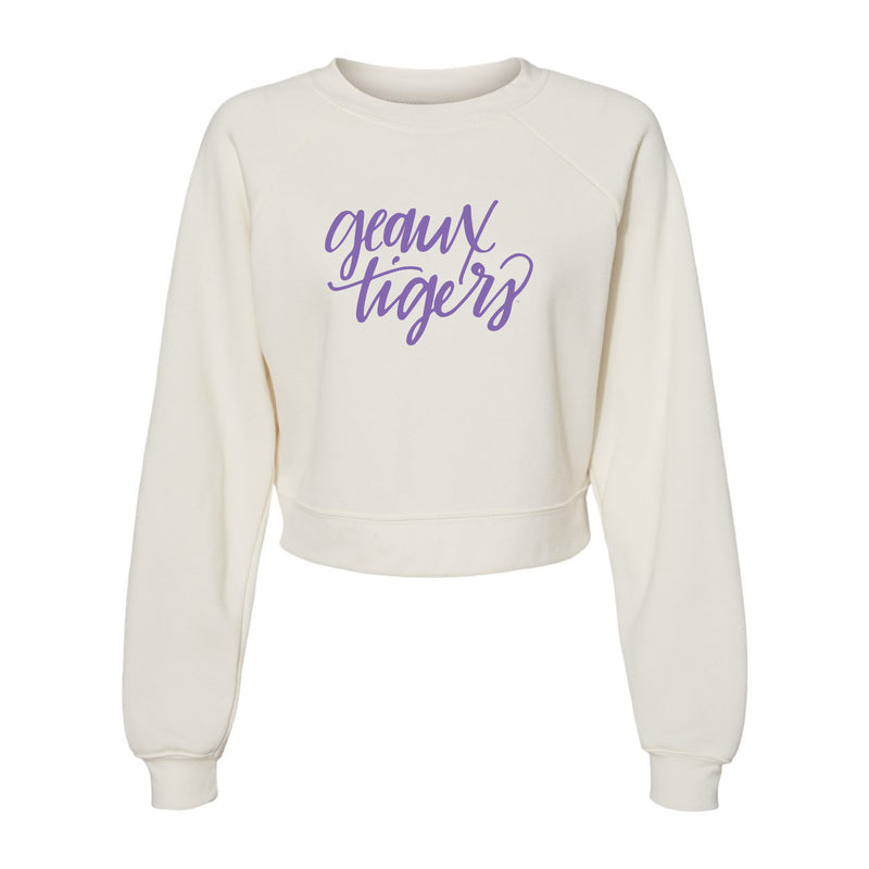 The Geaux Tigers Script | Vintage White Sweatshirt