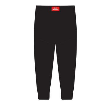 The Becca Joggers Go Dawgs Woven Label | Black