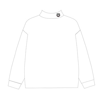 The Bri Embroidered Georgia Mockneck | Toddler and Youth White