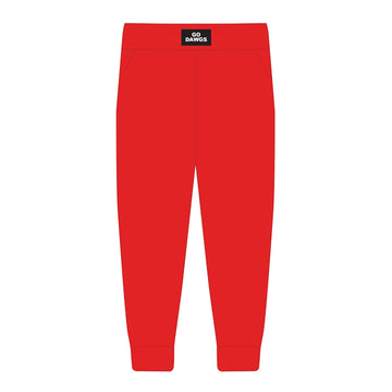 The Becca Joggers Go Dawgs Woven Label | Youth Bright Red