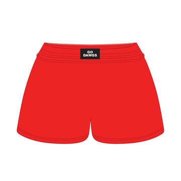 The Liz Nylon Shorts Go Dawgs Woven Label | Youth Bright Red