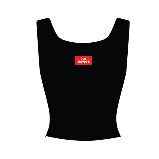 The Alli Airy Tank Go Dawgs Woven Label | Youth Black