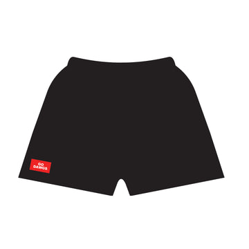 The Becca Shorts Go Dawgs Woven Label | Black