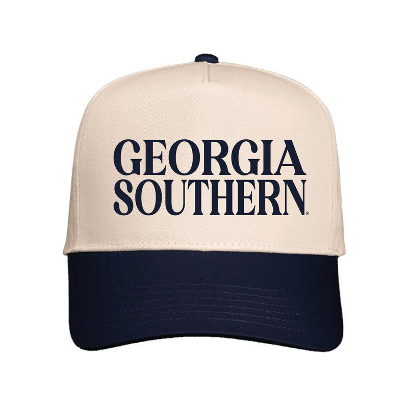 The Georgia Southern | Natural/Navy Cap