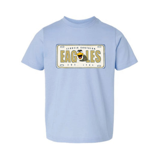The Georgia Southern License Plate | Toddler Light Blue Tee