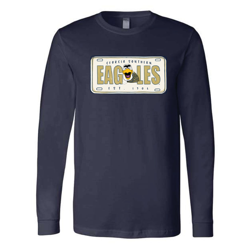 The Georgia Southern License Plate | Navy Long Sleeve