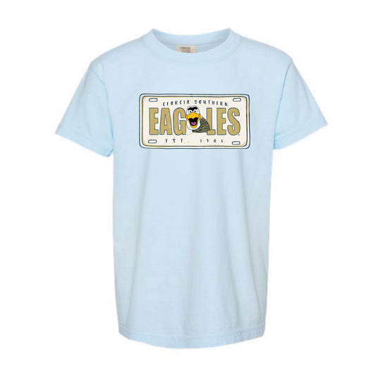 The Georgia Southern License Plate | Youth Chambray Tee