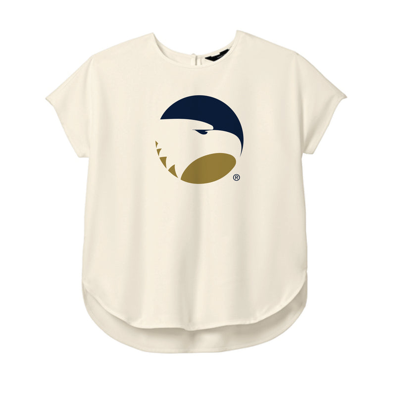 The Georgia Southern Logo | Ivory Chiffon Crewneck Tee