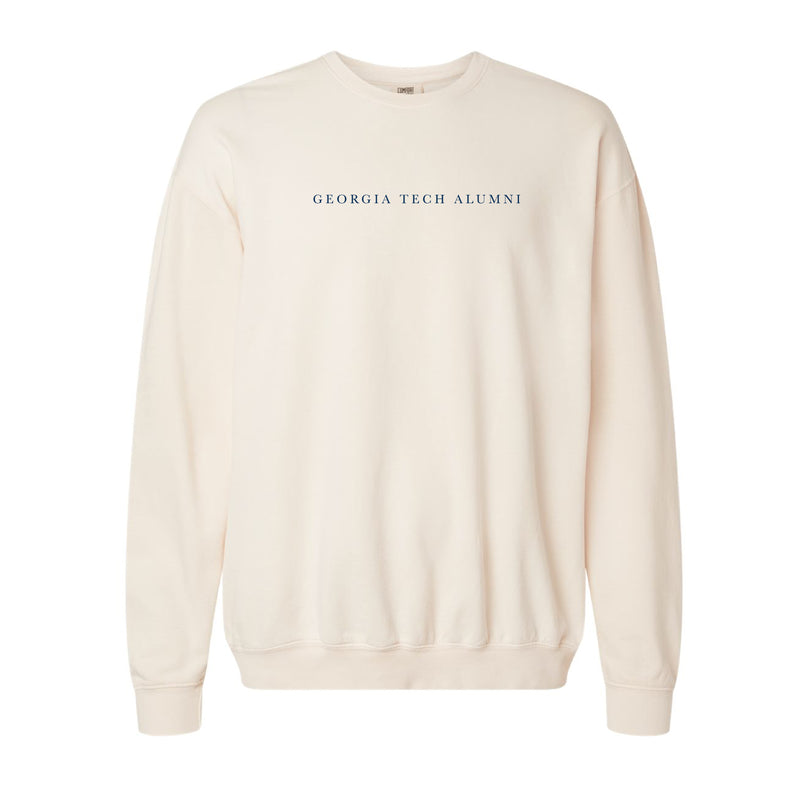 The Georgia Tech Alumni Serif | Ivory Sweatshirt