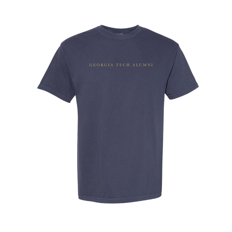 The Georgia Tech Alumni Serif | Navy Tee