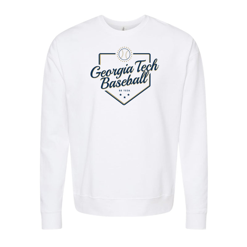 The Georgia Tech Baseball Plate | White Sweatshirt