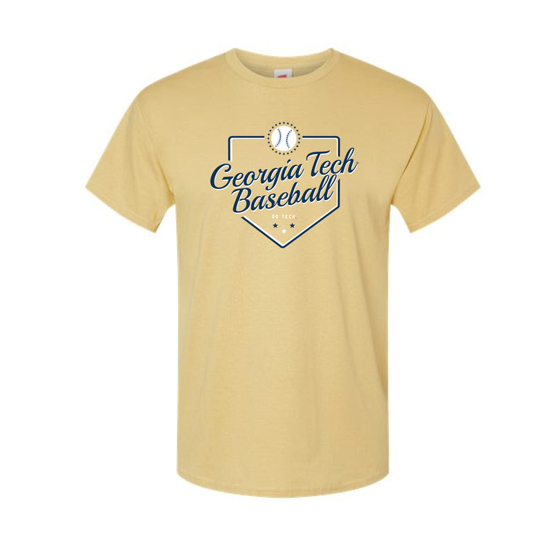 The Georgia Tech Baseball Plate | Trophy Gold Tee