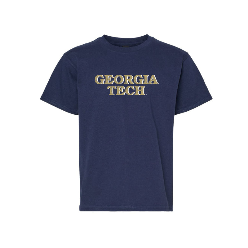 The Georgia Tech Block | Youth Navy Tee