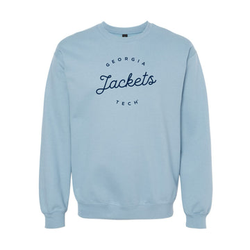 The Georgia Tech Jacket Script | Stone Blue Sweatshirt