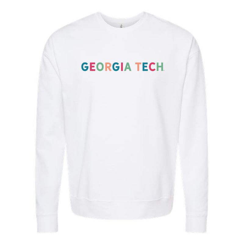 The Georgia Tech Multi | White Sweatshirt