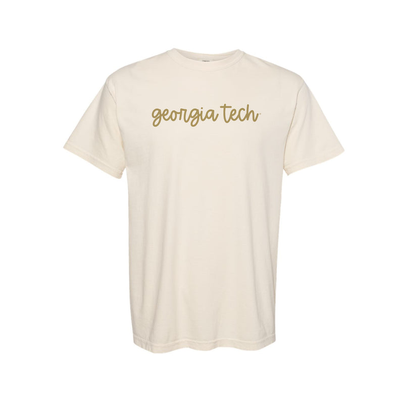 The Georgia Tech Script | Ivory Tee