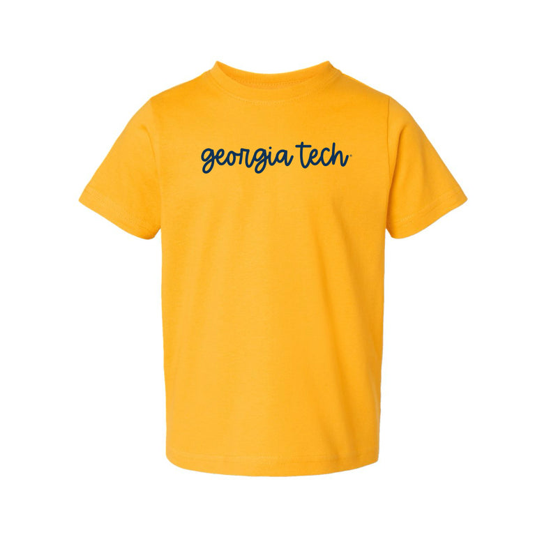 The Georgia Tech Script | Toddler Gold Tee