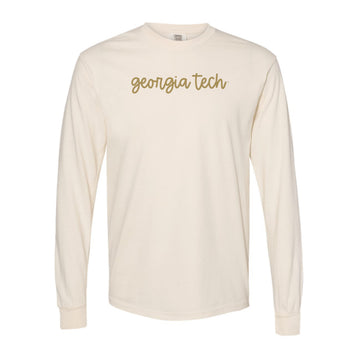 The Georgia Tech Script | Ivory Long Sleeve
