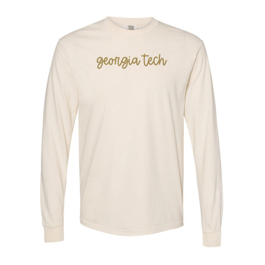 The Georgia Tech Script | Ivory Long Sleeve