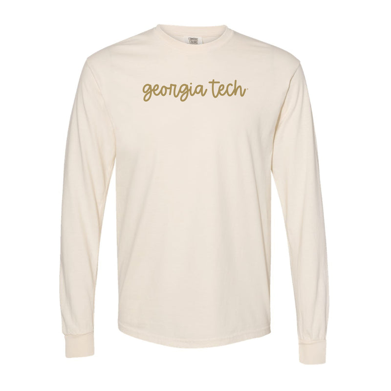 The Georgia Tech Script | Ivory Long Sleeve