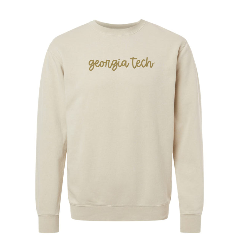 The Georgia Tech Script | Pigment Ivory Sweatshirt