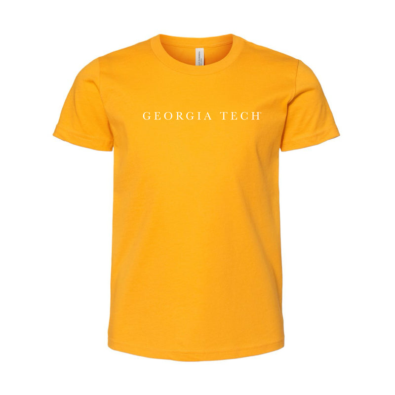 The Georgia Tech Serif | Youth Gold Tee