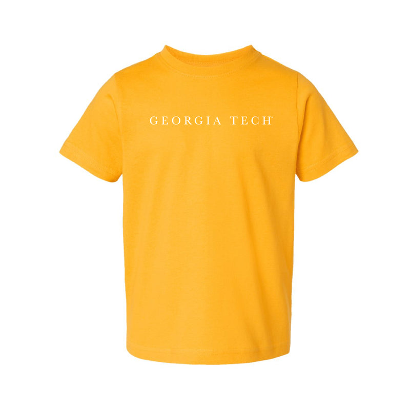 The Georgia Tech Serif | Toddler Gold Tee