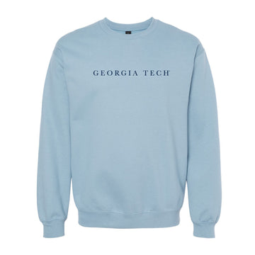 The Georgia Tech Serif | Stone Blue Sweatshirt
