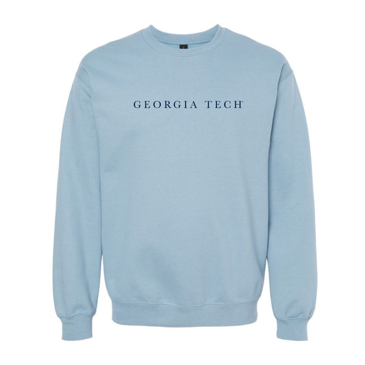 The Georgia Tech Serif | Stone Blue Sweatshirt