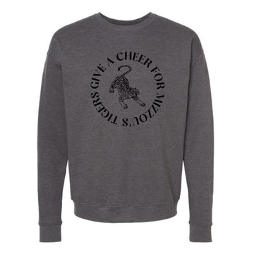 The Give A Cheer for Missou's Tigers | Heather Charcoal Sweatshirt