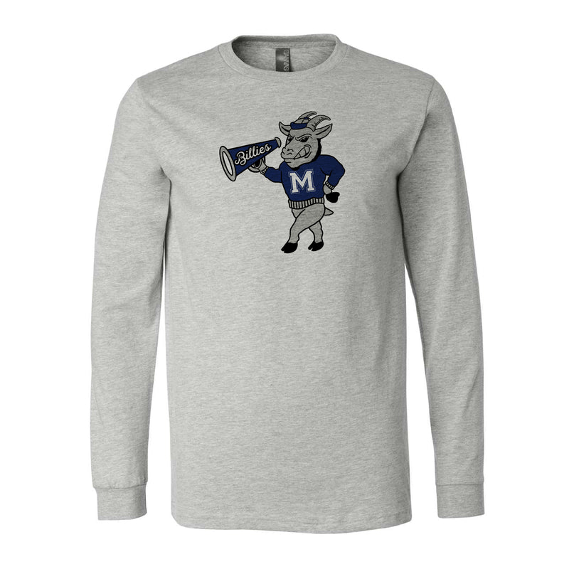 The Goat With Megaphone | Athletic Heather Long Sleeve Tee