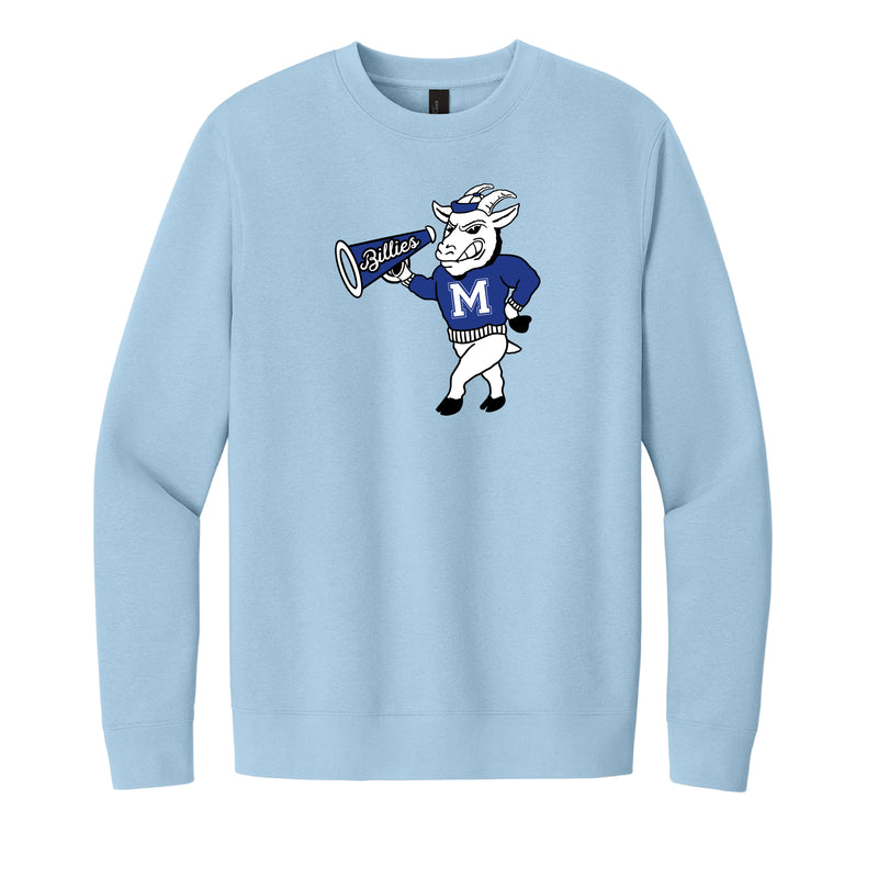 The Goat With Megaphone | Ice Blue Crewneck