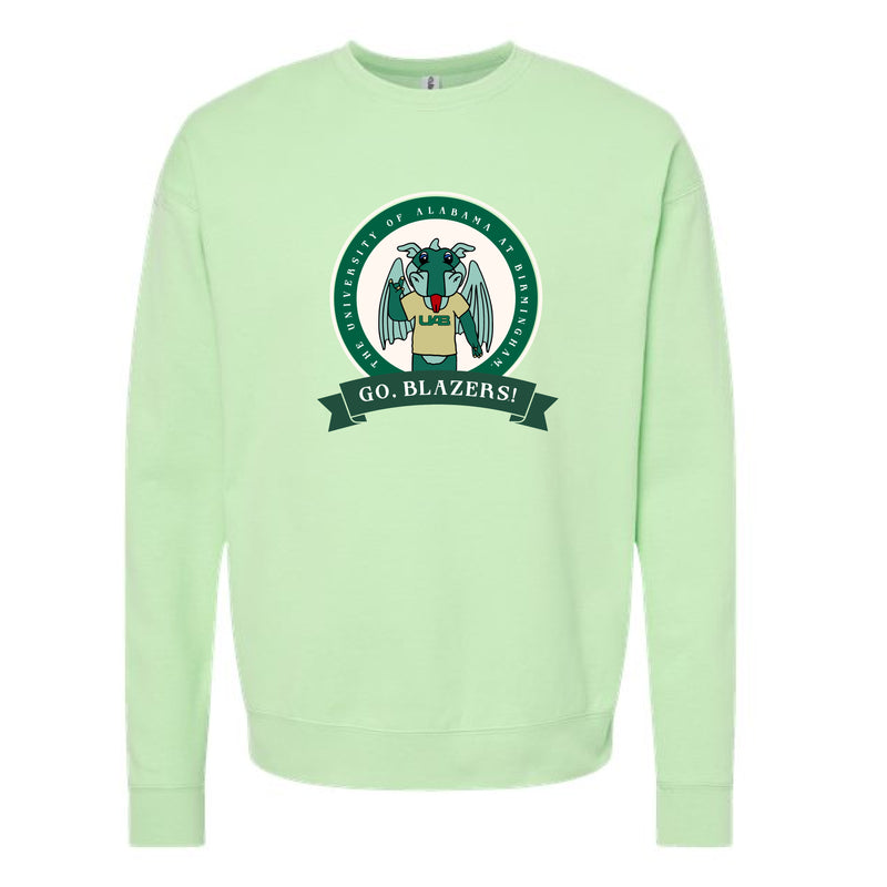 The Go Blazers Banner Circle | Neo Mint Sweatshirt