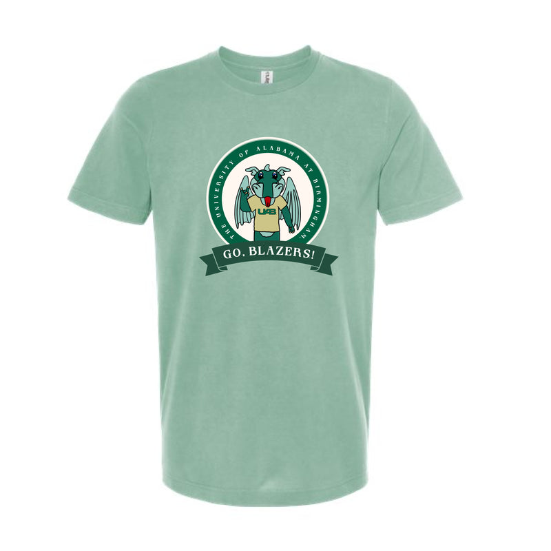 The Go Blazers Banner Circle | Light Sage Tee