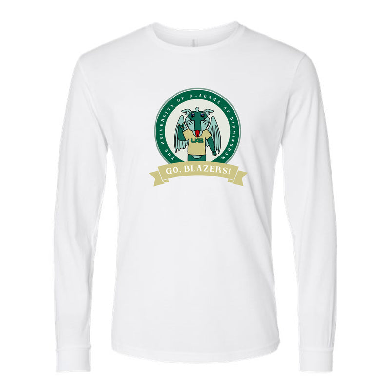 The Go Blazers Banner Circle | White Long Sleeve