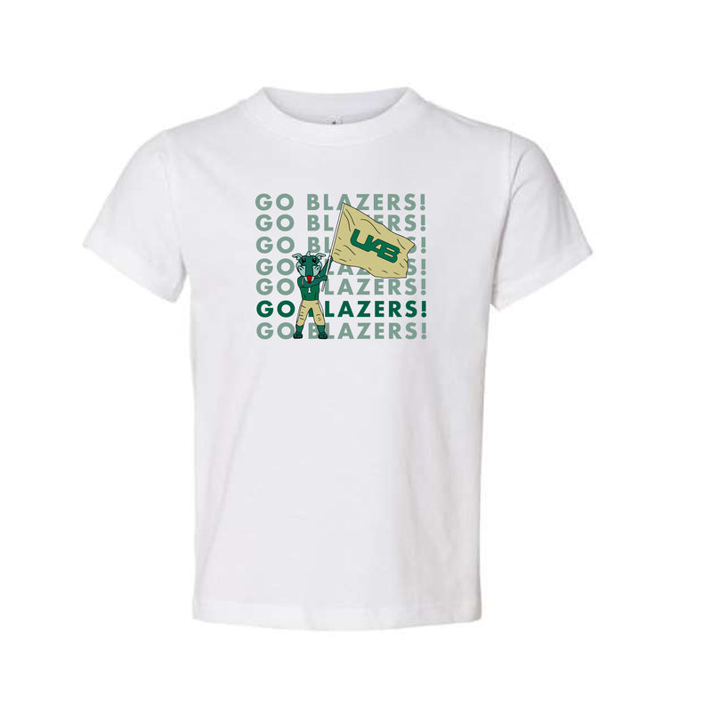 The Go Blazers! Repeat | Toddler White Tee