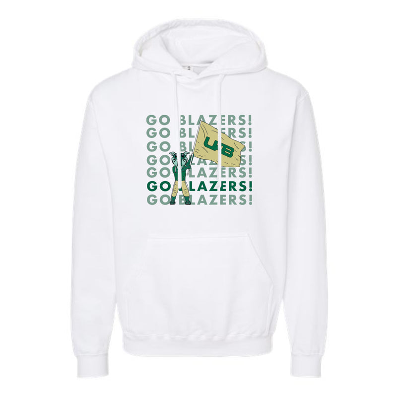 The Go Blazers! Repeat | White Hoodie