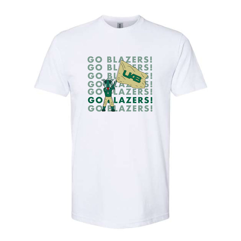 The Go Blazers! Repeat | White Tee