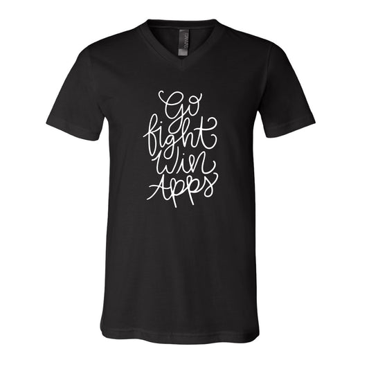 The Go Fight Win Apps | Black V-Neck