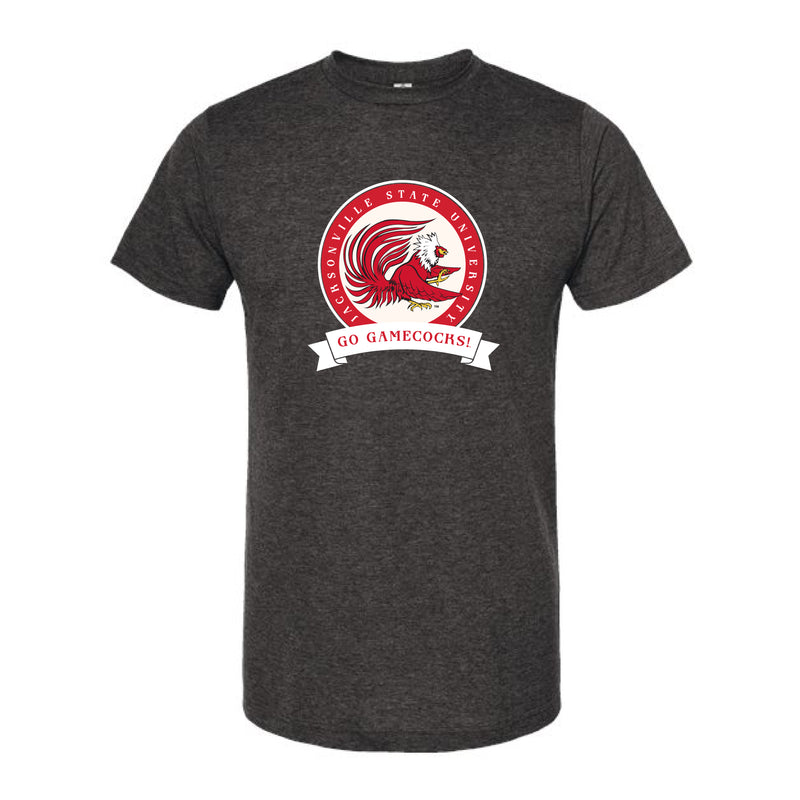 The Go Gamecocks Banner | Heather Graphite Tee