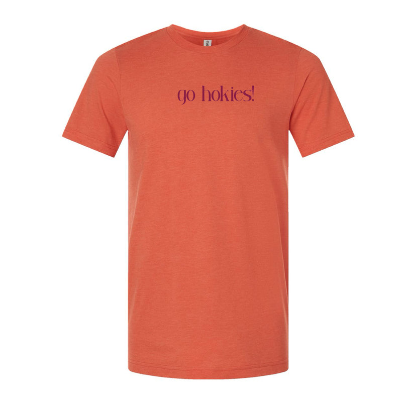 The Go Hokies! | Heather Orange Tee