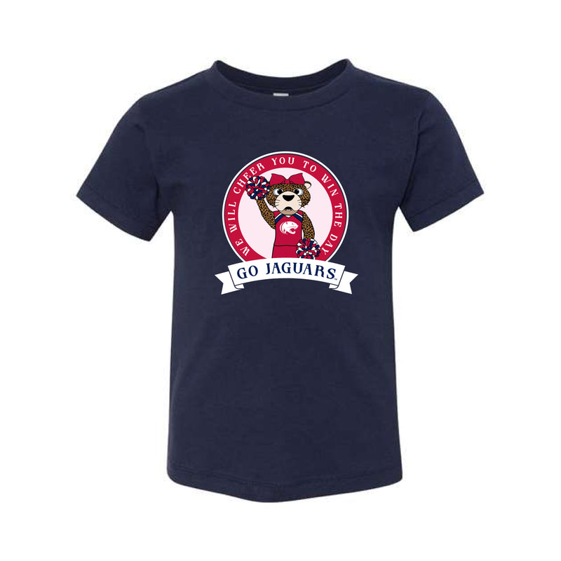 The Go Jaguars Banner Circle | Toddler Navy Tee